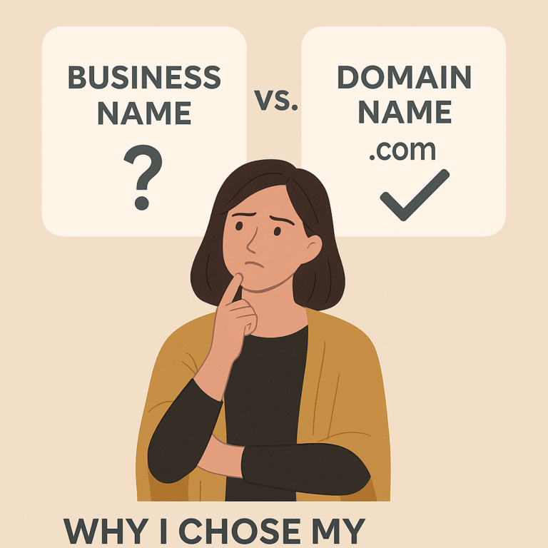 Why I Chose a Domain Name Before Naming My Business
